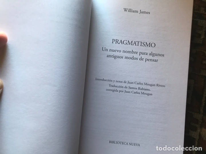 Libros de segunda mano: William James. Pragmatismo. Como nuevo - Foto 4