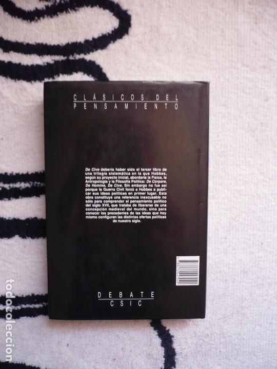 Libros de segunda mano: Thomas Hobbes. El Ciudadano. Editorial Debate/ CSIC. - Foto 3