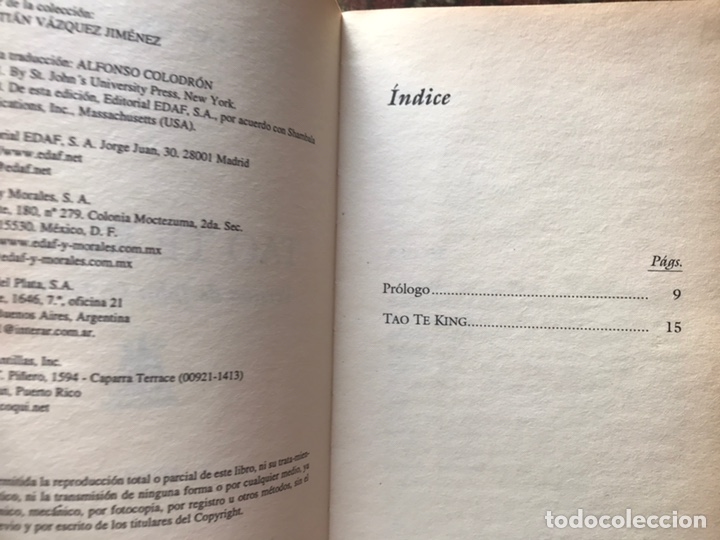 Libros de segunda mano: Tao Te King. Versi&oacute;n de C. H. Win. Buen estado - Foto 4