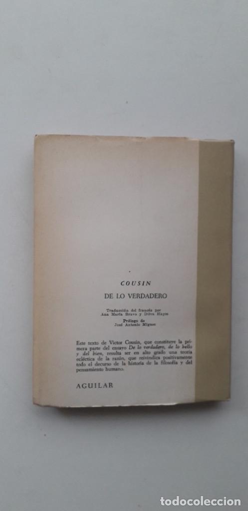 Libros de segunda mano: DE LO VERDADERO - COUSIN - Foto 2