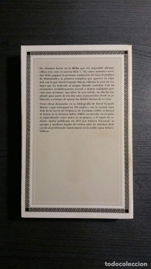 Libros de segunda mano: GU&Iacute;A DE PERPLEJOS - MAIM&Oacute;NIDES - EDITORA NACIONAL - Foto 4