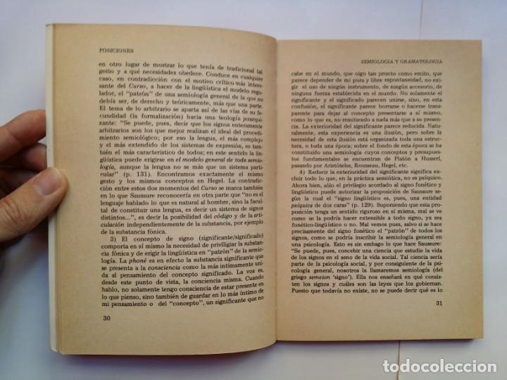 Libros de segunda mano: POSICIONES - JACQUES DERRIDA - PRE-TEXTOS (1977) - Foto 4