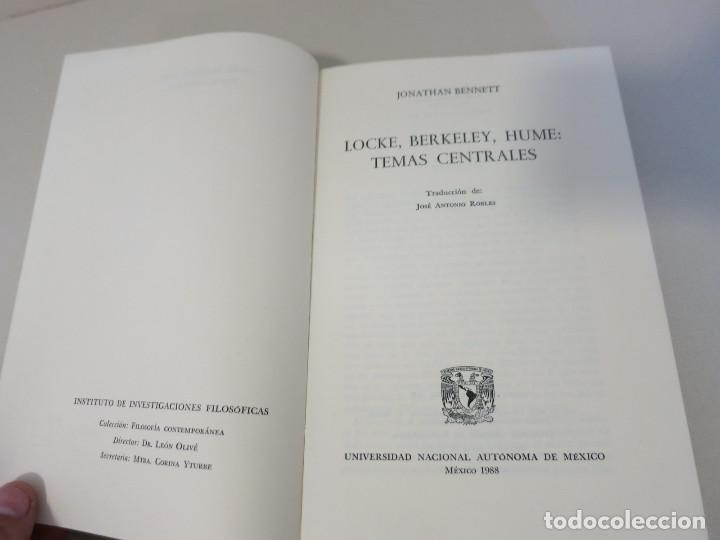 Libros de segunda mano: LOCKE BERKELEY HUME TEMAS CENTRALES JONATHAN BENNETT - Foto 5
