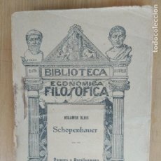 Libros de segunda mano: SCHOPENHAUER BIBLIOTECA ECONÓMICA FILOSÓFICA. VOLUMEN XLVIII PARERGA Y PARALIPOMONA. AÑO: 1889