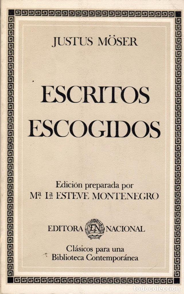 Libros de segunda mano: ESCRITOS ESCOGIDOS / JUSTUS M&Ouml;SER - Foto 1