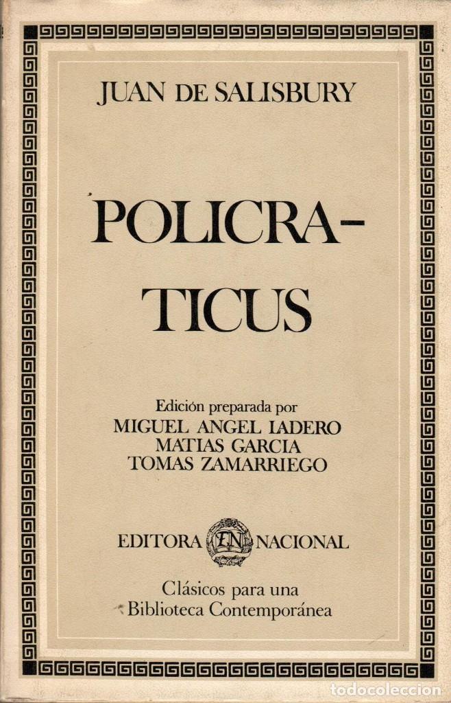 Libros de segunda mano: POLICRATICUS / JUAN DE SALISBURY - Foto 1