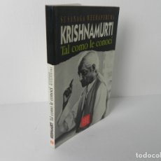 Libros de segunda mano: KRISHMAMURTI (TAL COMO LE CONOCÍ) - SUSANAGA WEEREAPERUMA - EDHASA-1989. Lote 170404276