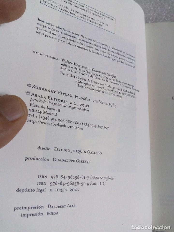 Libros de segunda mano: OBRAS: LIBRO II / VOL 1: WALTER BENJAMIN, ABADA EDITORES. - Foto 4