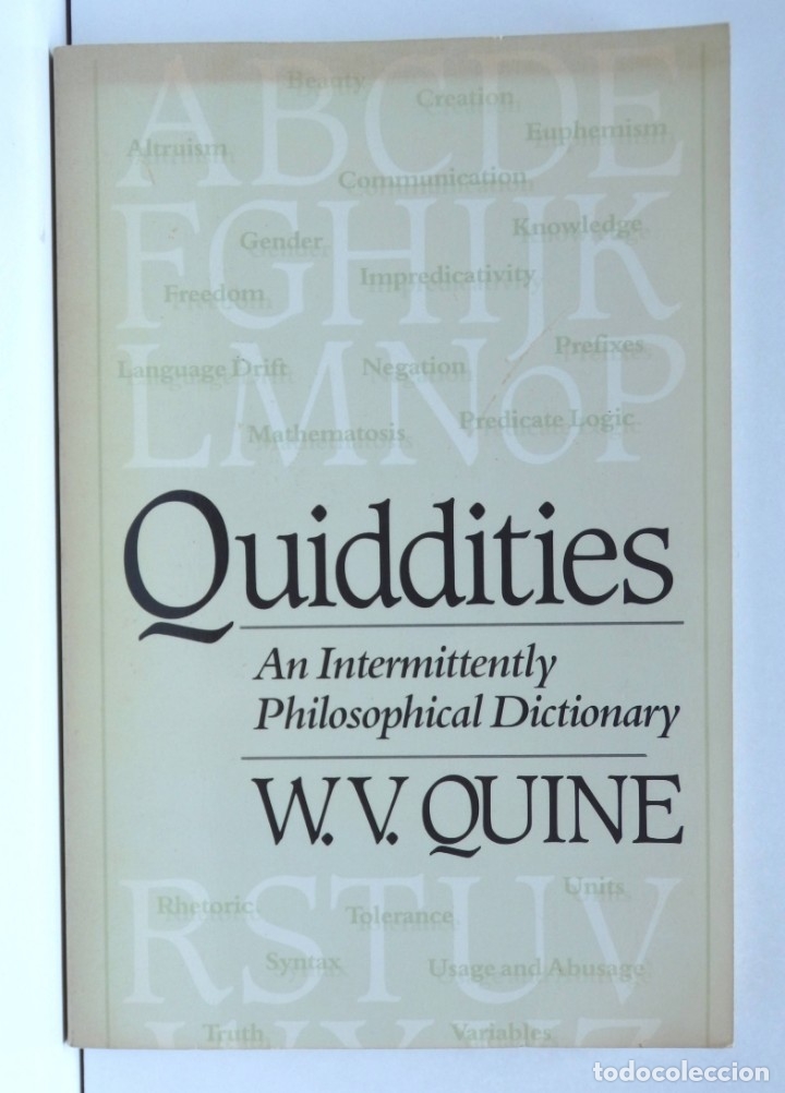 Libros de segunda mano: Quiddities &ndash; An Intermittently Philosophical Dictionary &ndash; W.V. QUINE - Foto 1