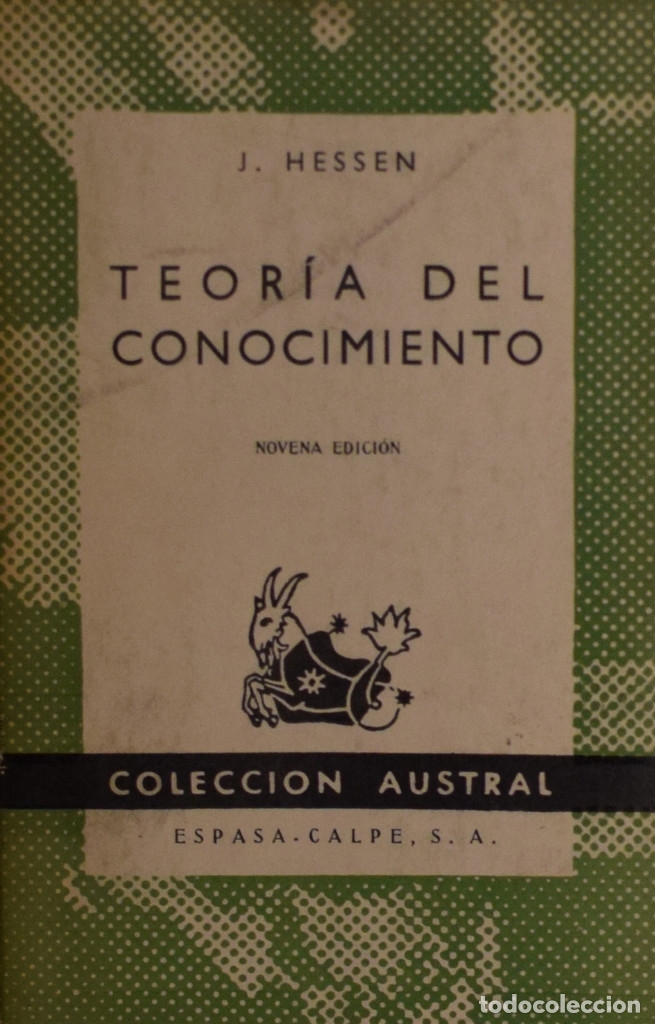 Libros de segunda mano: TEOR&Iacute;A DEL CONOCIMIENTO - J. HESSEN - Foto 1