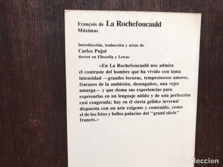 Libros de segunda mano: M&aacute;ximas. Fran&ccedil;ois de la Rochefoucauld - Foto 2