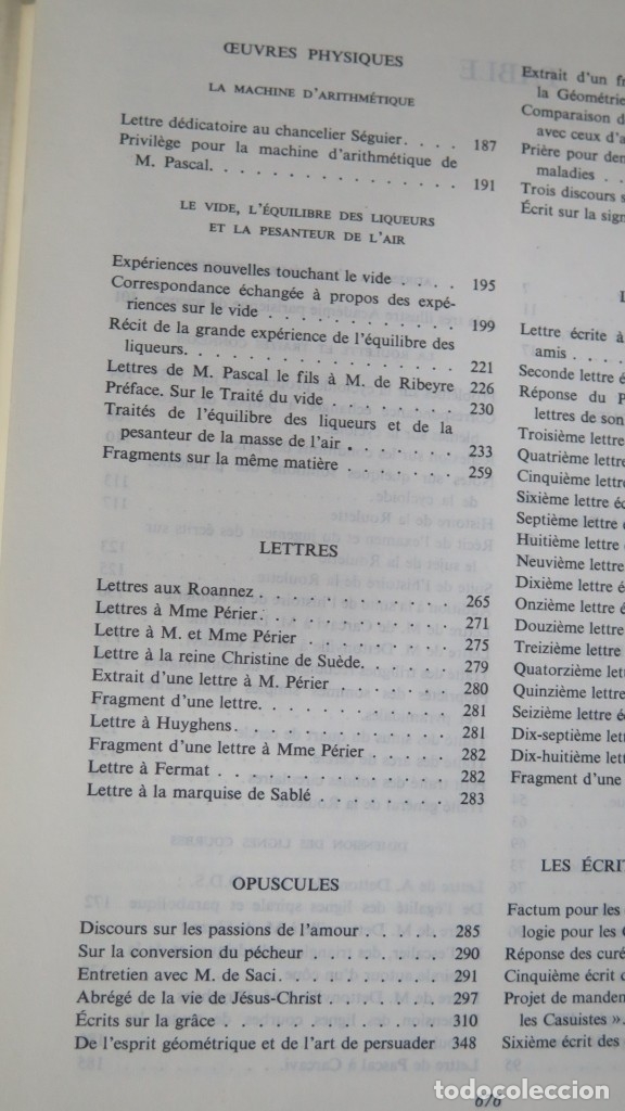 Libros de segunda mano: OEUVRES COMPLETES. COLLECTION L&acute;INTEGRALE. PASCAL - Foto 5