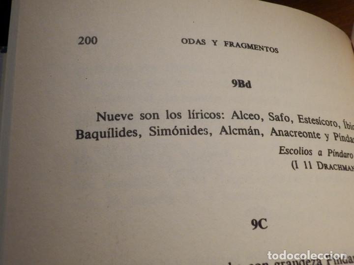 Libros de segunda mano: Libro - Baqu&iacute;lides - Odas y Fragmentos - 2002 - Foto 3