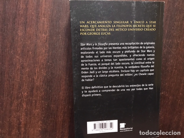 Libros de segunda mano: Star Wars y la filosof&iacute;a. William Irving - Foto 2