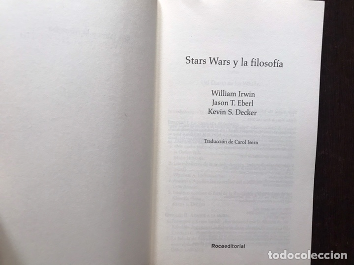 Libros de segunda mano: Star Wars y la filosof&iacute;a. William Irving - Foto 4