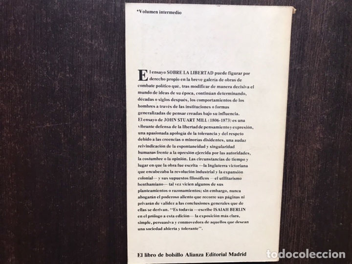 Libros de segunda mano: Sobre la libertad. John Stuart Mill - Foto 2