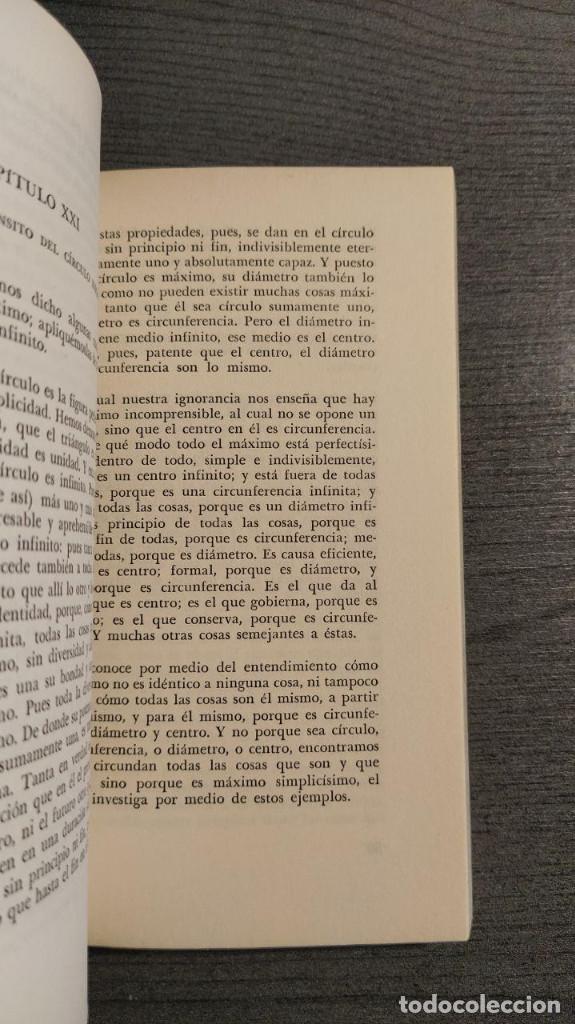 Libros de segunda mano: LA DOCTA IGNORANCIA  NICOLAS DE CUSA   AGUILAR - Foto 4