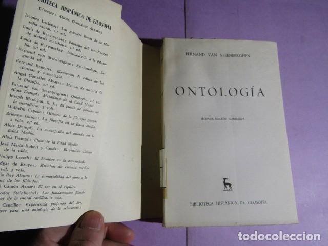 Libros de segunda mano: ONTOLOG&Iacute;A; VAN STEENBERGHEN, Fernand - Foto 3