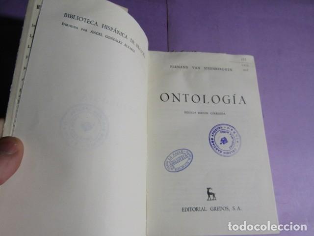 Libros de segunda mano: ONTOLOG&Iacute;A; VAN STEENBERGHEN, Fernand - Foto 4