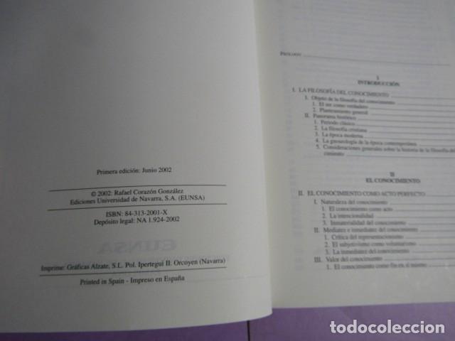 Libros de segunda mano: FILOSOF&Iacute;A DEL CONOCIMIENTO; CORAZ&Oacute;N, Rafael - Foto 3
