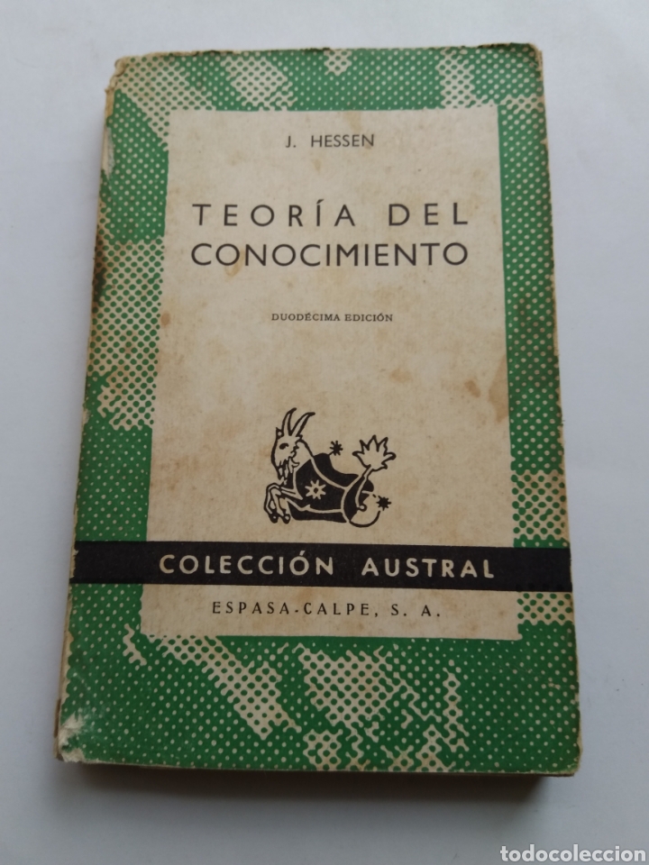 Libros de segunda mano: TEOR&Iacute;A DEL CONOCIMIENTO/J. HESSEN - Foto 1