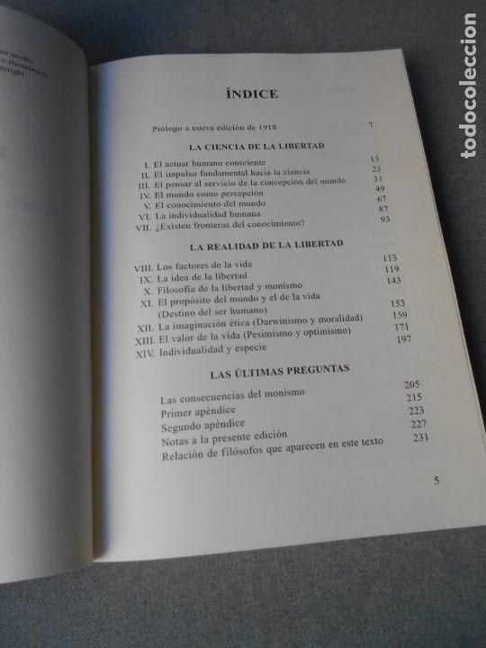 Libros de segunda mano: LA FILOSOFIA DE LA LIBERTAD. - Foto 3