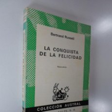 Libros de segunda mano: BERTRAND RUSSELL LA CONQUISTA DE LA FELICIDAD. Lote 192980081
