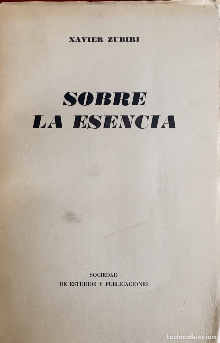 Libros de segunda mano: Sobre la esencia. Xavier Zubiri - Foto 1
