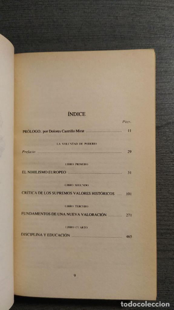 Libros de segunda mano: LA VOLUNTAD DE PODERIO.  NIETZSCHE.  BIBLIOTECA EDAF 1981 - Foto 6