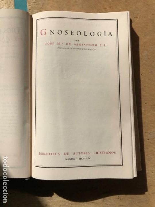 Libros de segunda mano: GNOSEOLOG&Iacute;A. JOS&Eacute; M&ordf; DE ALEJANDRO. - Foto 2