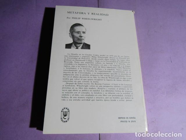 Libros de segunda mano: METAFORA Y REALIDAD;  PHILIP WHEELWRIGHT - Foto 6