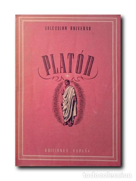 Libros de segunda mano: COLECCI&Oacute;N UNIVERSO TOMO 16- N&ordm; 3: PLAT&Oacute;N