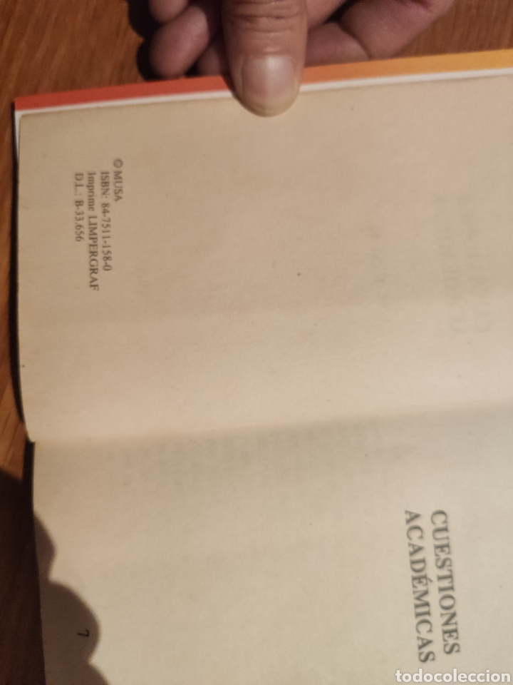 Libros de segunda mano: Cuestiones acad&eacute;micas - Foto 2