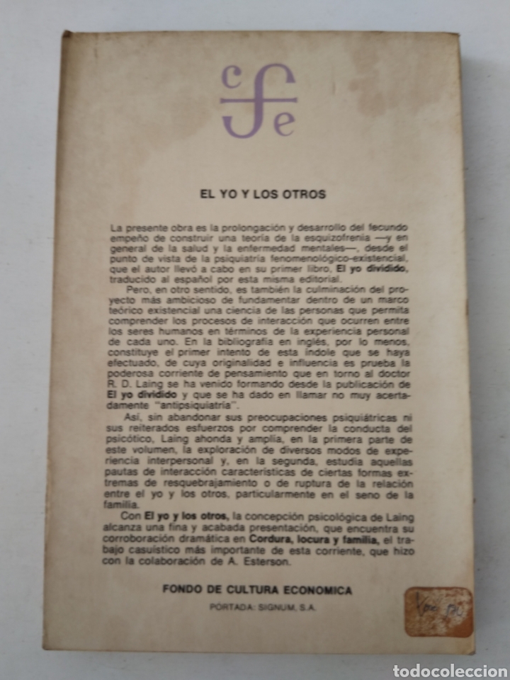 Libros de segunda mano: EL YO Y LOS OTROS/R.D. LANG - Foto 4