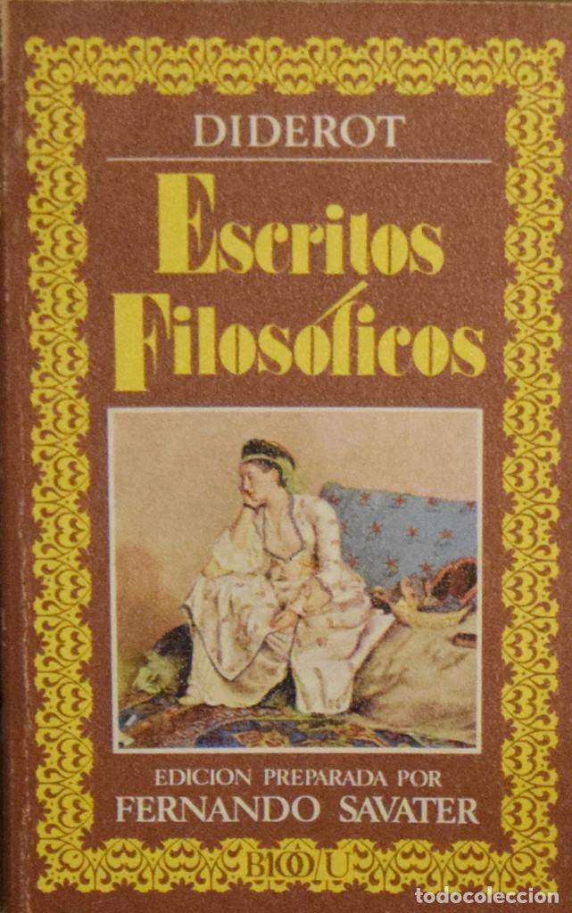 Libros de segunda mano: ESCRITOS FILOS&Oacute;FICOS -  DIDEROT - Foto 1