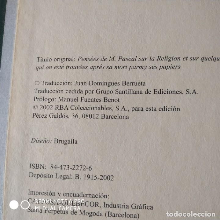 Libros de segunda mano: Blaise Pascal. PENSAMIENTOS. - Foto 2