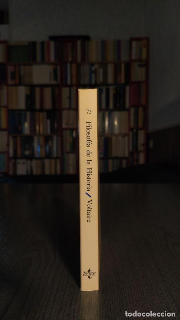 Libros de segunda mano: FILOSOFIA DE LA HISTORIA.  VOLTAIRE.  Tecnos. - Foto 3