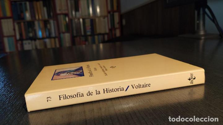 Libros de segunda mano: FILOSOFIA DE LA HISTORIA.  VOLTAIRE.  Tecnos. - Foto 4