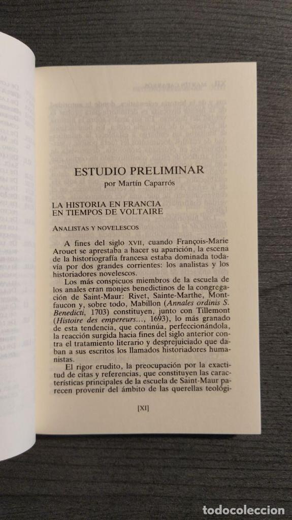 Libros de segunda mano: FILOSOFIA DE LA HISTORIA.  VOLTAIRE.  Tecnos. - Foto 8