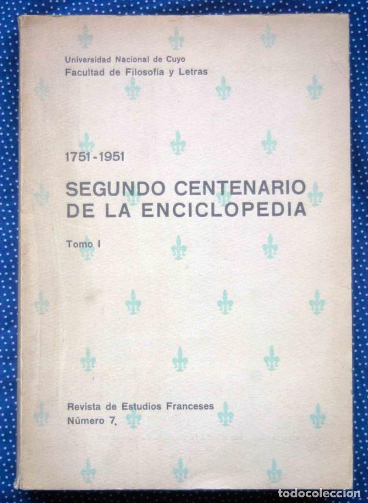 Second hand books: SEGUNDO CENTENARIO DE LA ENCICLOPEDIA
