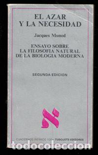 Libros de segunda mano: El azar y la necesidad, Jacques Monod - Foto 1