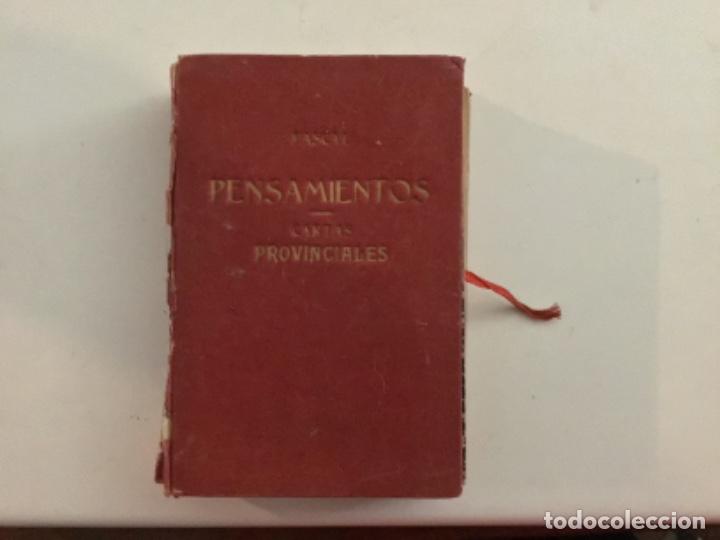 Libros de segunda mano: PASCAL. PENSAMIENTOS - CARTAS PROVINCIALES. 1933 - Foto 1