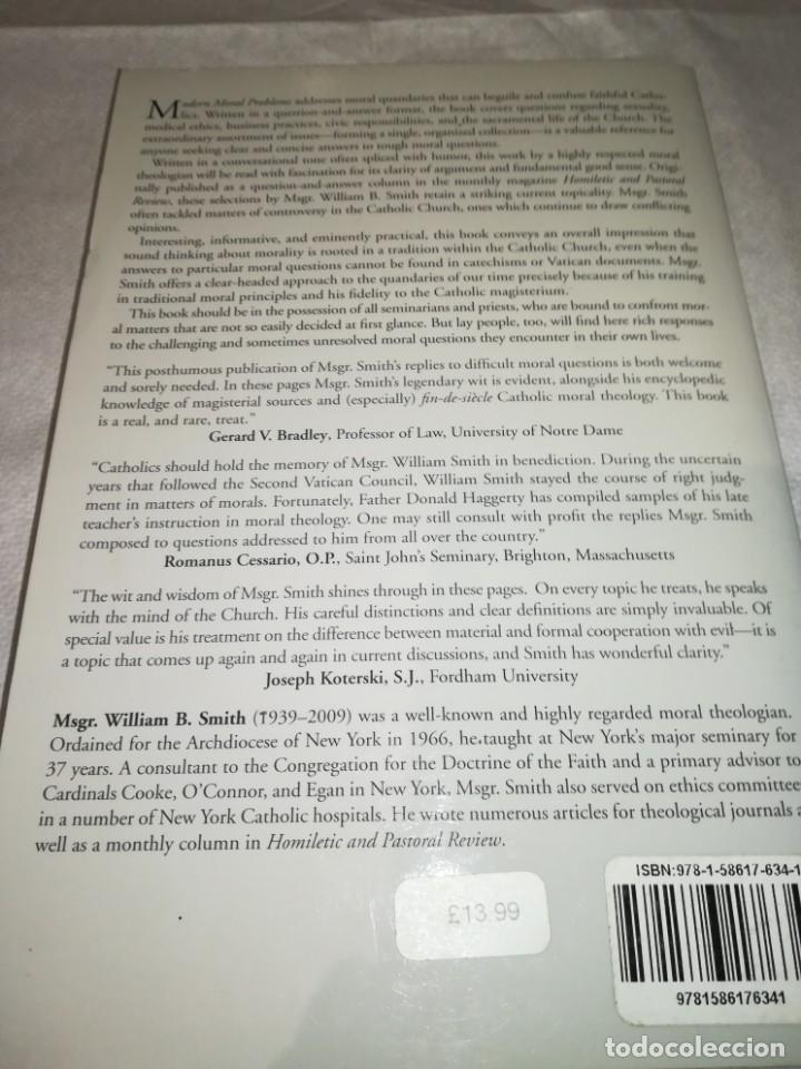 Libros de segunda mano: Modern moral problems, William B. Smith, 2012, ISBN 1586176341 - Foto 6