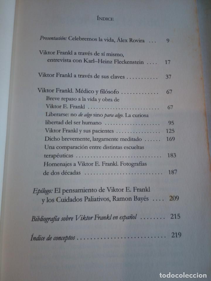Libros de segunda mano: 112-VIKTOR E. FRANKL, el sentido de la vida, Elisabeth Lukas, 2008 - Foto 5