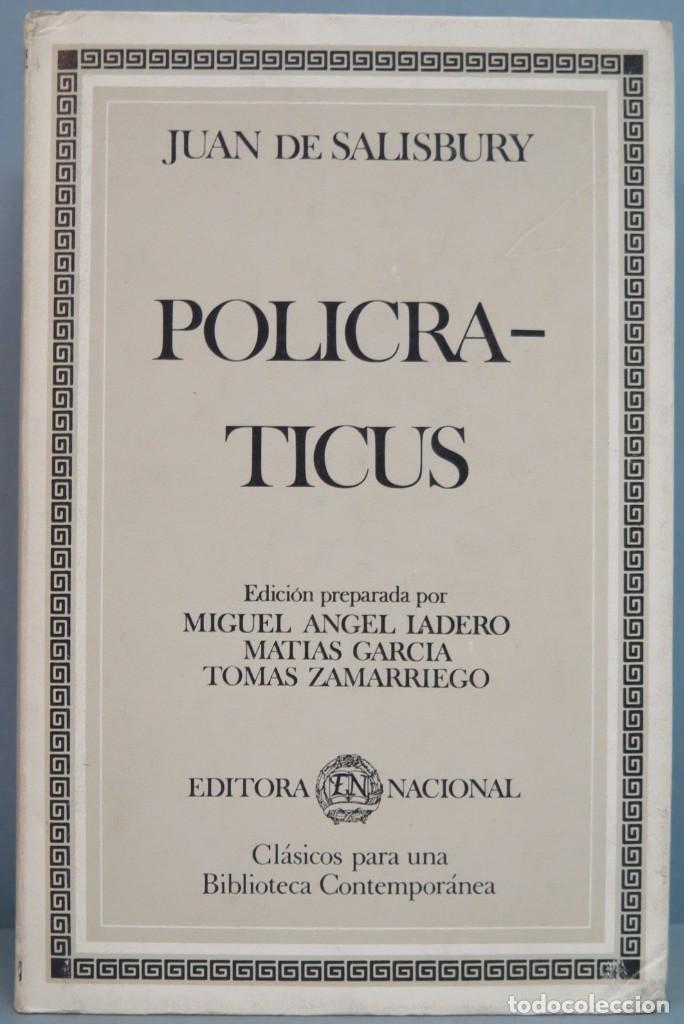 Libros de segunda mano: POLICRATICUS. JUAN DE SALISBURY - Foto 1