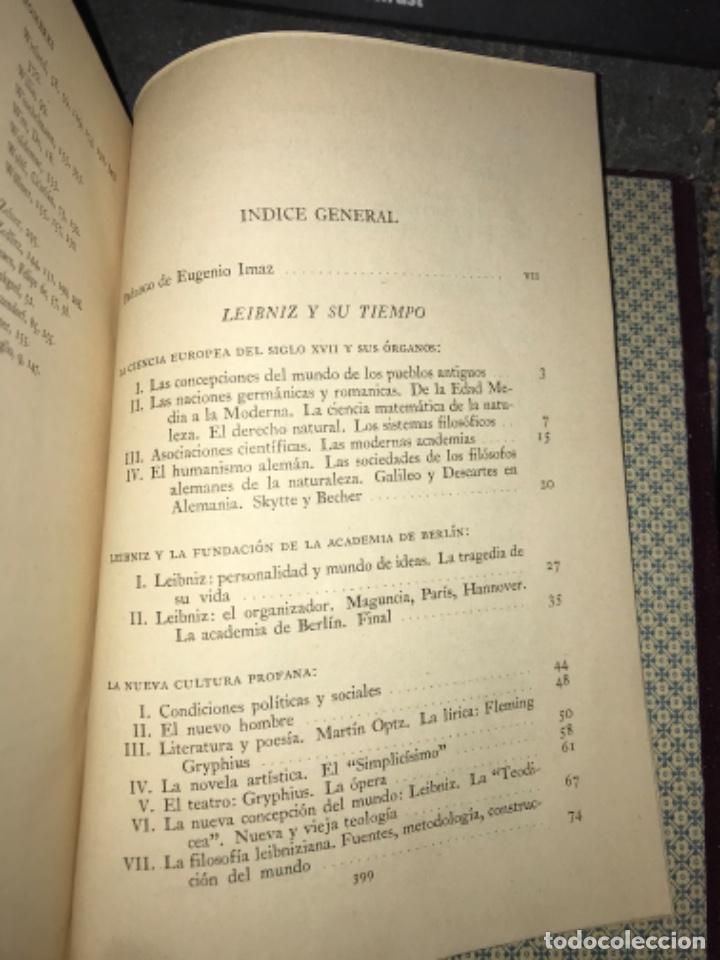 Libros de segunda mano: DE LEIBNIZ A GOETHE. WILHELM DILTHEY. - Foto 3