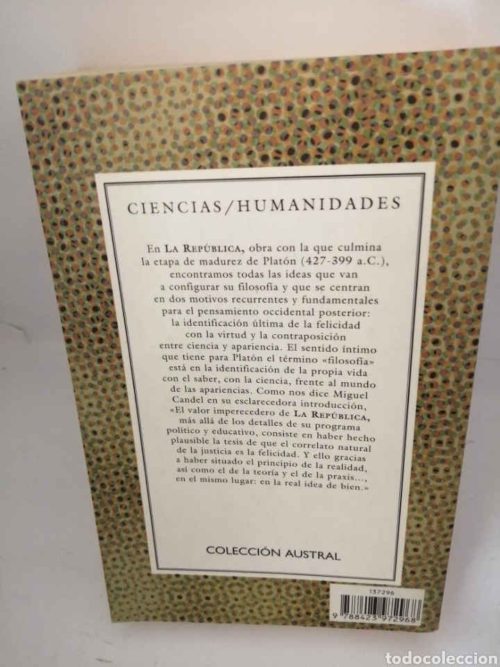Libros de segunda mano: LA REP&Uacute;BLICA O EL ESTADO. de Plat&oacute;n - Foto 2