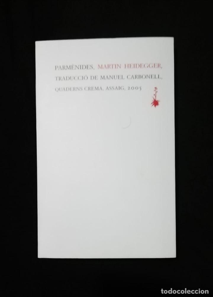 Libros de segunda mano: PARM&Egrave;NIDES - Martin Heidegger - Foto 1