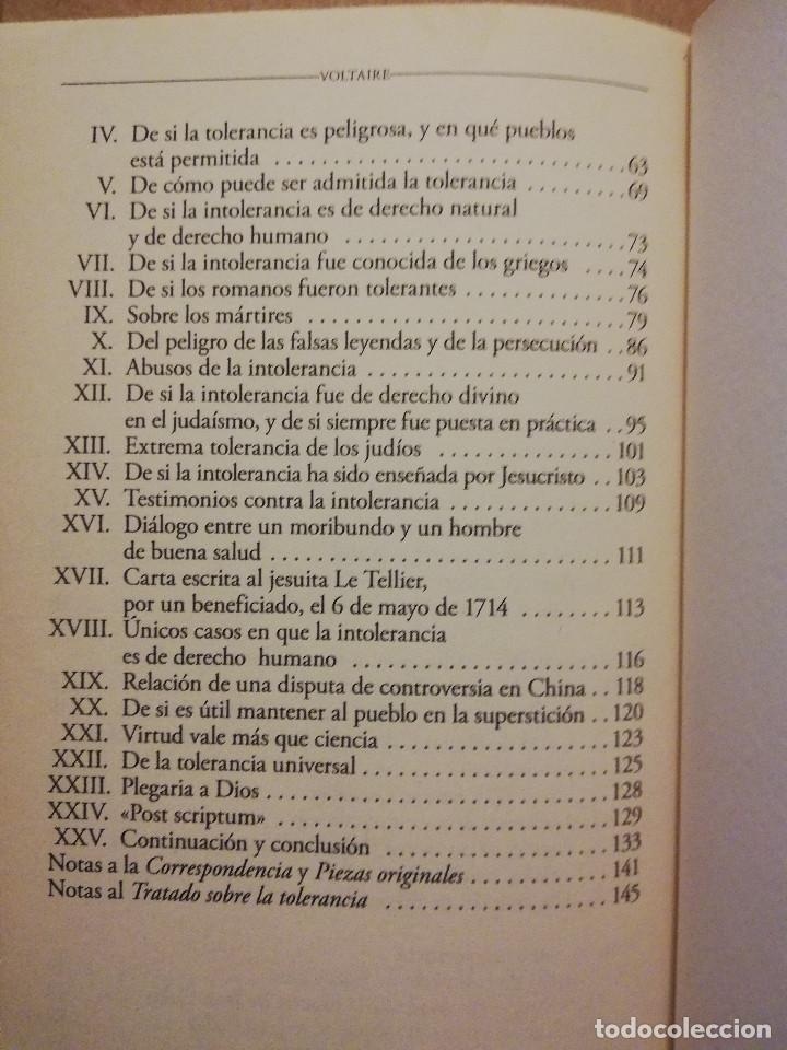 Libros de segunda mano: TRATADO SOBRE LA TOLERANCIA (VOLTAIRE) - Foto 4