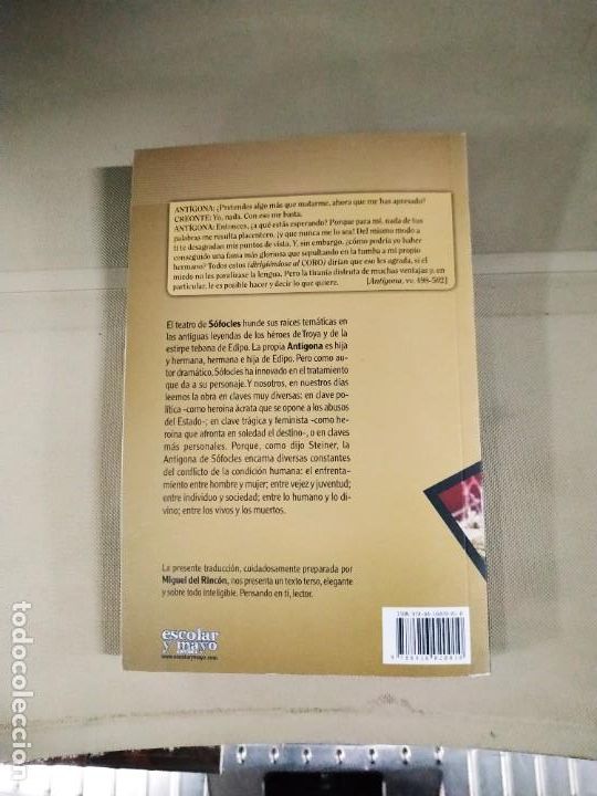 Libros de segunda mano: Ant&iacute;gona - Sofocles. Escolar y Mayo - Foto 2